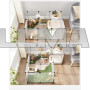 Вольер манеж Songmics LPC002G01 для грызунов и маленьких животных 143 x 73 x 46 см прозрачный (Польша)